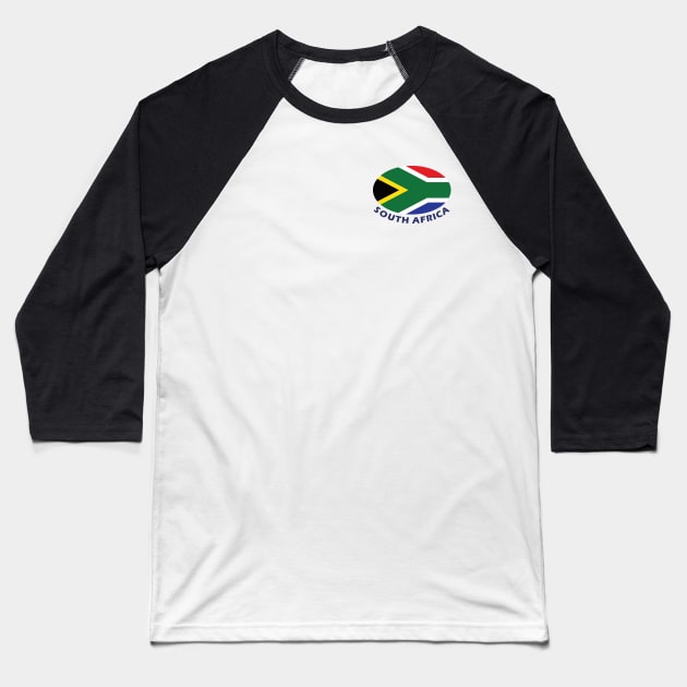 South Africa rugby supporter Baseball T-Shirt by Ricogfx